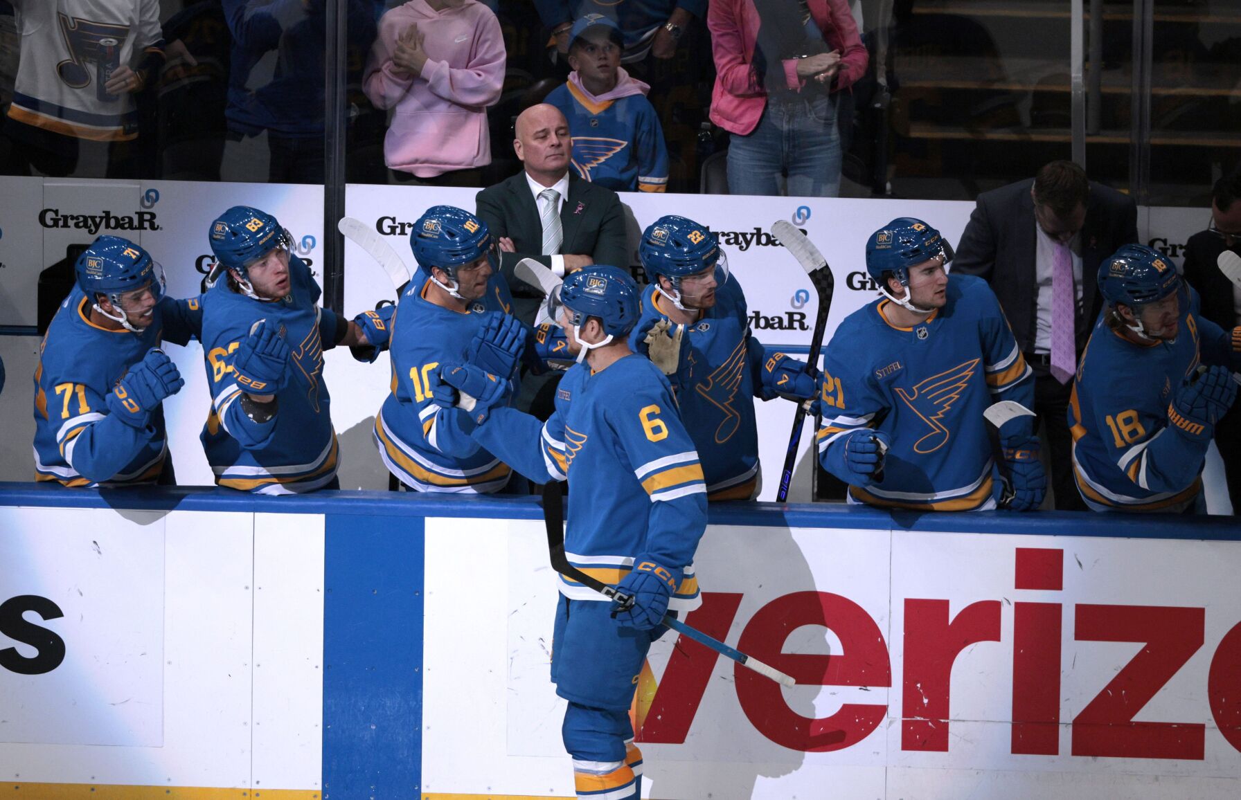 Blues host the Mammoth